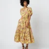ULLA JOHNSON Olina Dress In Calla Lily 1 ULLA JOHNSON Olina Dress In Calla Lily -Chicorya Sales S72100 493
