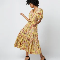 ULLA JOHNSON Olina Dress In Calla Lily 10 ULLA JOHNSON Olina Dress In Calla Lily -Chicorya Sales S72100 501