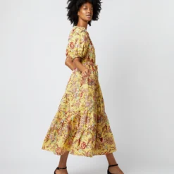 ULLA JOHNSON Olina Dress In Calla Lily 11 ULLA JOHNSON Olina Dress In Calla Lily -Chicorya Sales S72100 512
