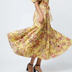 ULLA JOHNSON Olina Dress In Calla Lily 12 ULLA JOHNSON Olina Dress In Calla Lily -Chicorya Sales S72100 587