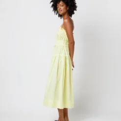 ULLA JOHNSON Lisbet Dress In Lemon Quartz 11 ULLA JOHNSON Lisbet Dress In Lemon Quartz -Chicorya Sales S72101 17