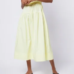 ULLA JOHNSON Lisbet Dress In Lemon Quartz 15 ULLA JOHNSON Lisbet Dress In Lemon Quartz -Chicorya Sales S72101 62