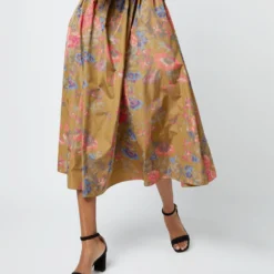 ULLA JOHNSON Cecile Dress In Bamboo Bam -Chicorya Sales S72102 469