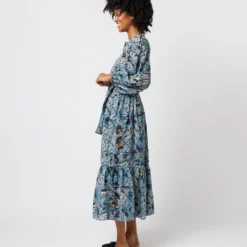 ULLA JOHNSON Iona Dress In Morning Glory -Chicorya Sales S72105 199