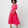 ULLA JOHNSON Issa Dress In Orchid 2 ULLA JOHNSON Issa Dress In Orchid -Chicorya Sales S72106 323