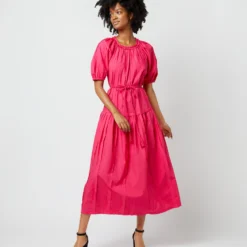 ULLA JOHNSON Issa Dress In Orchid 14 ULLA JOHNSON Issa Dress In Orchid -Chicorya Sales S72106 331