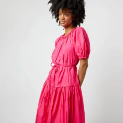 ULLA JOHNSON Issa Dress In Orchid 15 ULLA JOHNSON Issa Dress In Orchid -Chicorya Sales S72106 362