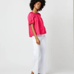 ULLA JOHNSON Lora Top In Orchid -Chicorya Sales S72109 2094