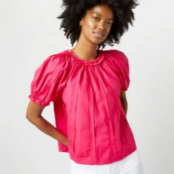 ULLA JOHNSON Lora Top In Orchid -Chicorya Sales S72109 2121