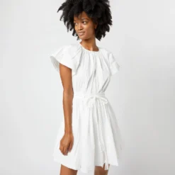 ULLA JOHNSON Jessa Dress In Pristine -Chicorya Sales S72110 154