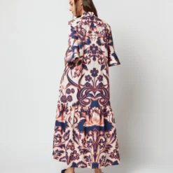 Artemis Dress In Va-Va Summer Popeline -Chicorya Sales S72132 54