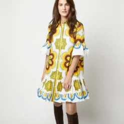 Choux Dress In Ciccio Cotton Popeline -Chicorya Sales S72133 658