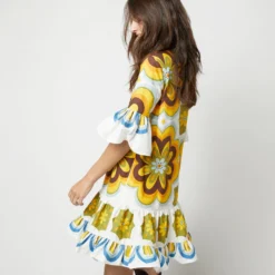 Choux Dress In Ciccio Cotton Popeline -Chicorya Sales S72133 673