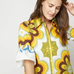 Choux Dress In Ciccio Cotton Popeline -Chicorya Sales S72133 684