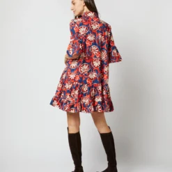 Choux Dress In Moonflower Summer Popeline -Chicorya Sales S72140 313