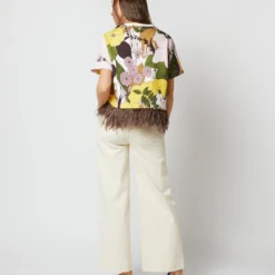 La Scala Tee In Big Flower Rose Jersey -Chicorya Sales S72141 610