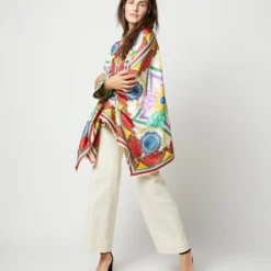 Foulard Shirt In Taormina Placée Ivory Twill Silk 20 Foulard Shirt In Taormina Placée Ivory Twill Silk -Chicorya Sales S72142 2176