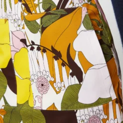 Mini Skirt In Big Flower Rose Heavy Cotton Stretch 19 Mini Skirt In Big Flower Rose Heavy Cotton Stretch -Chicorya Sales S72144 447