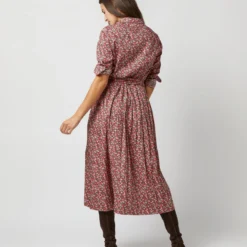 Classic Shirtwaist Dress In Red/Pink Multi Nectar Liberty Fabric 15 Classic Shirtwaist Dress In Red/Pink Multi Nectar Liberty Fabric -Chicorya Sales S72251 351
