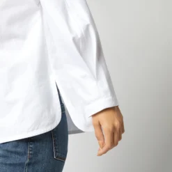 Poinsettia Top In White Poplin -Chicorya Sales S72257 1280