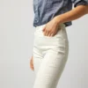 The High Waisted Weekender Skimp Jean In Marshmallow -Chicorya Sales S72271 1384