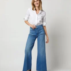 The Patch Pocket Roller Jean In Eager Beaver