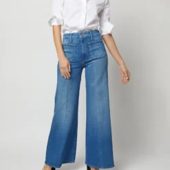 The Patch Pocket Roller Jean In Eager Beaver -Chicorya Sales S72272 1521