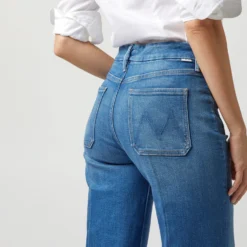 The Patch Pocket Roller Jean In Eager Beaver -Chicorya Sales S72272 1560