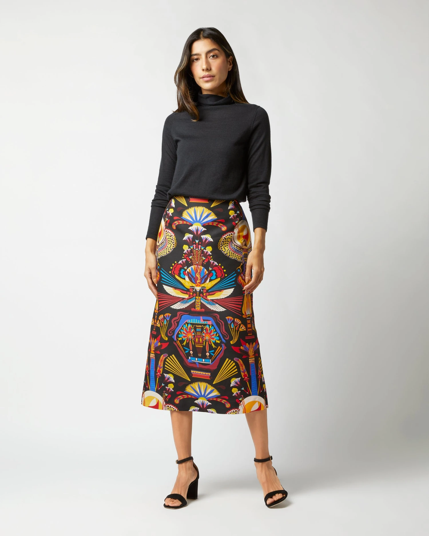 Pencil Skirt In Nephthys Navy Cady Wool 3 Pencil Skirt In Nephthys Navy Cady Wool