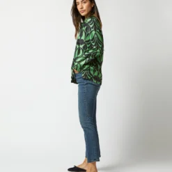 Boy Shirt In Green Papyrus Silk Twill 10 Boy Shirt In Green Papyrus Silk Twill -Chicorya Sales S72346 937