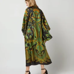 Magnifico Midi Dress In The Nile Placée Black Silk Twill -Chicorya Sales S72350 249