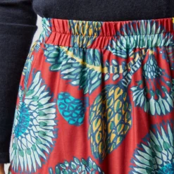 Big Skirt In Sicomore Red Silk Voile -Chicorya Sales S72352 1607