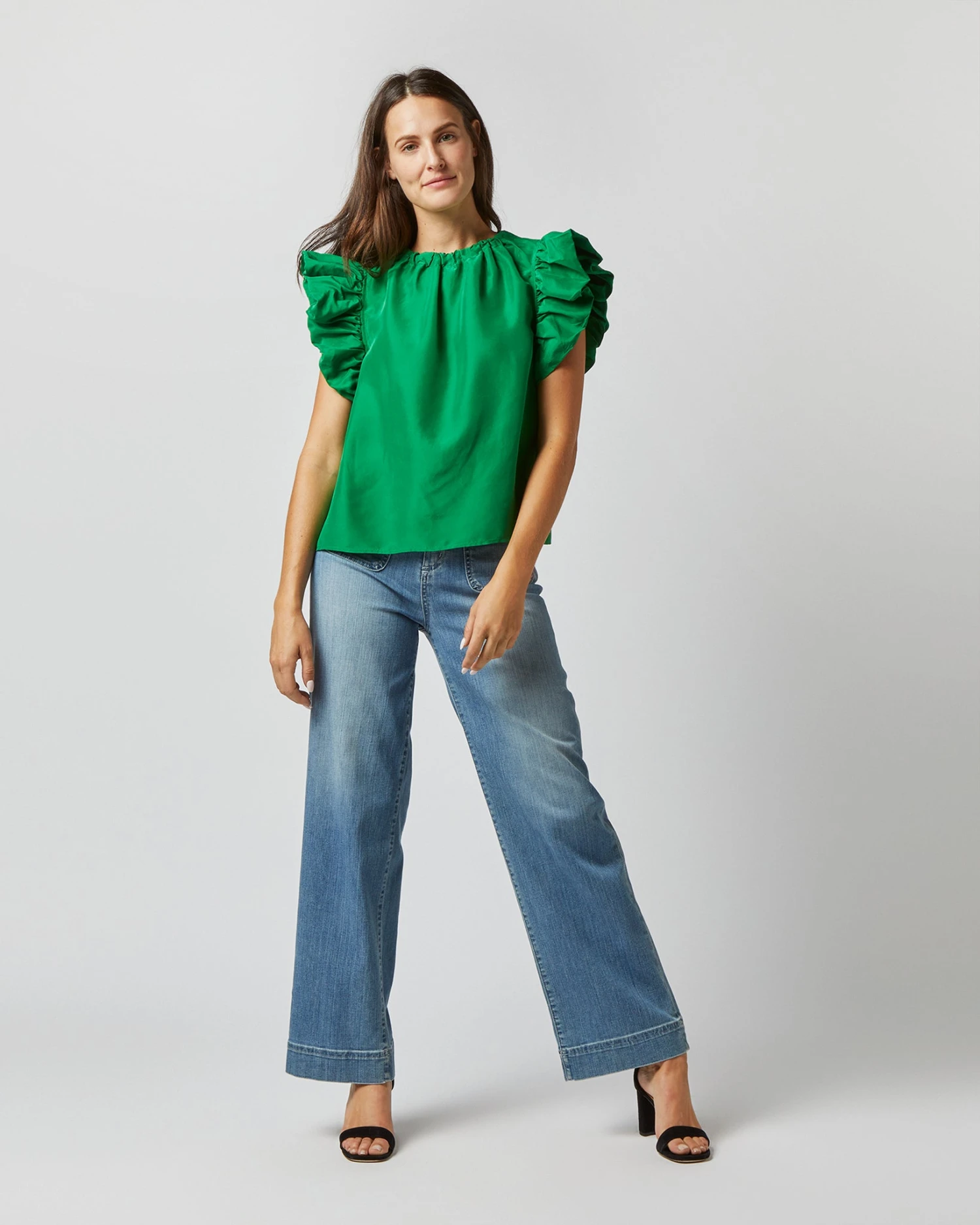 ULLA JOHNSON Iren Top In Emerald 8 ULLA JOHNSON Iren Top In Emerald - Image 6