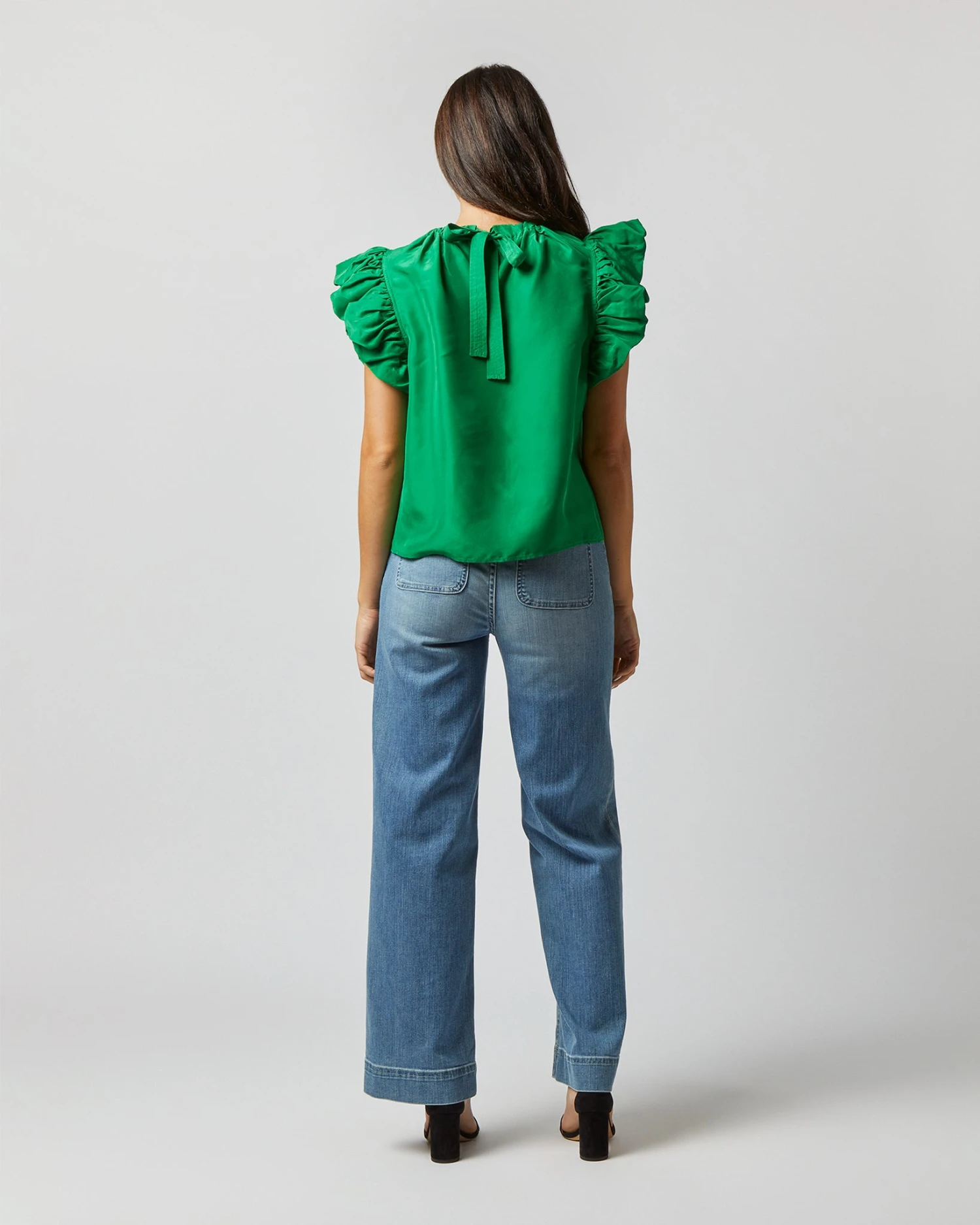 ULLA JOHNSON Iren Top In Emerald 10 ULLA JOHNSON Iren Top In Emerald - Image 8