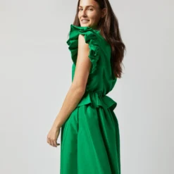 ULLA JOHNSON Iren Top In Emerald 13 ULLA JOHNSON Iren Top In Emerald -Chicorya Sales S72354 1348
