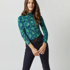 ULLA JOHNSON Aurelia Turtleneck In Serpentine -Chicorya Sales S72355 3207