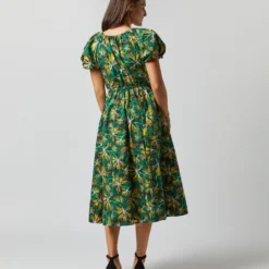 ULLA JOHNSON Cecile Dress In Tigerlily -Chicorya Sales S72358 2124