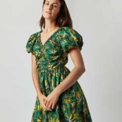 ULLA JOHNSON Cecile Dress In Tigerlily -Chicorya Sales S72358 2177