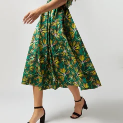 ULLA JOHNSON Cecile Dress In Tigerlily -Chicorya Sales S72358 2200