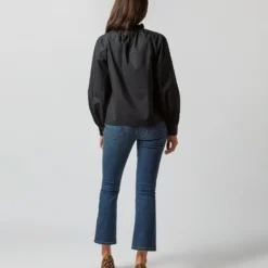 ULLA JOHNSON Marlie Blouse In Noir -Chicorya Sales S72359 2409