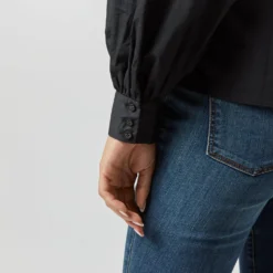 ULLA JOHNSON Marlie Blouse In Noir -Chicorya Sales S72359 2474