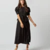 ULLA JOHNSON Marion Dress In Noir -Chicorya Sales S72361 2226