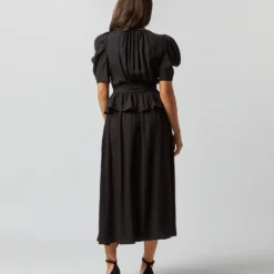 ULLA JOHNSON Marion Dress In Noir -Chicorya Sales S72361 2254