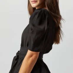 ULLA JOHNSON Marion Dress In Noir -Chicorya Sales S72361 2329