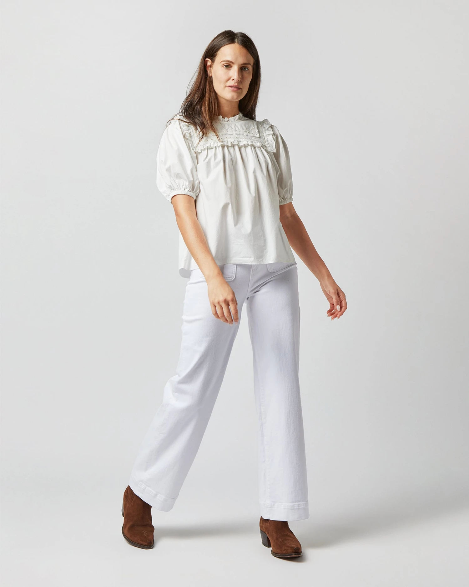 ULLA JOHNSON Adeline Top In Pristine 4 ULLA JOHNSON Adeline Top In Pristine - Image 2
