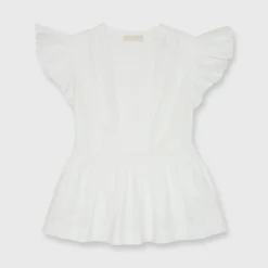 ULLA JOHNSON Luise Top In Pristine