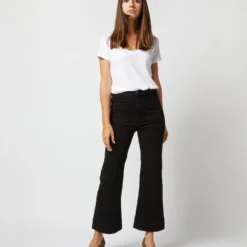St Monica Cropped Jean In Black 2 Weeks -Chicorya Sales S72620 130
