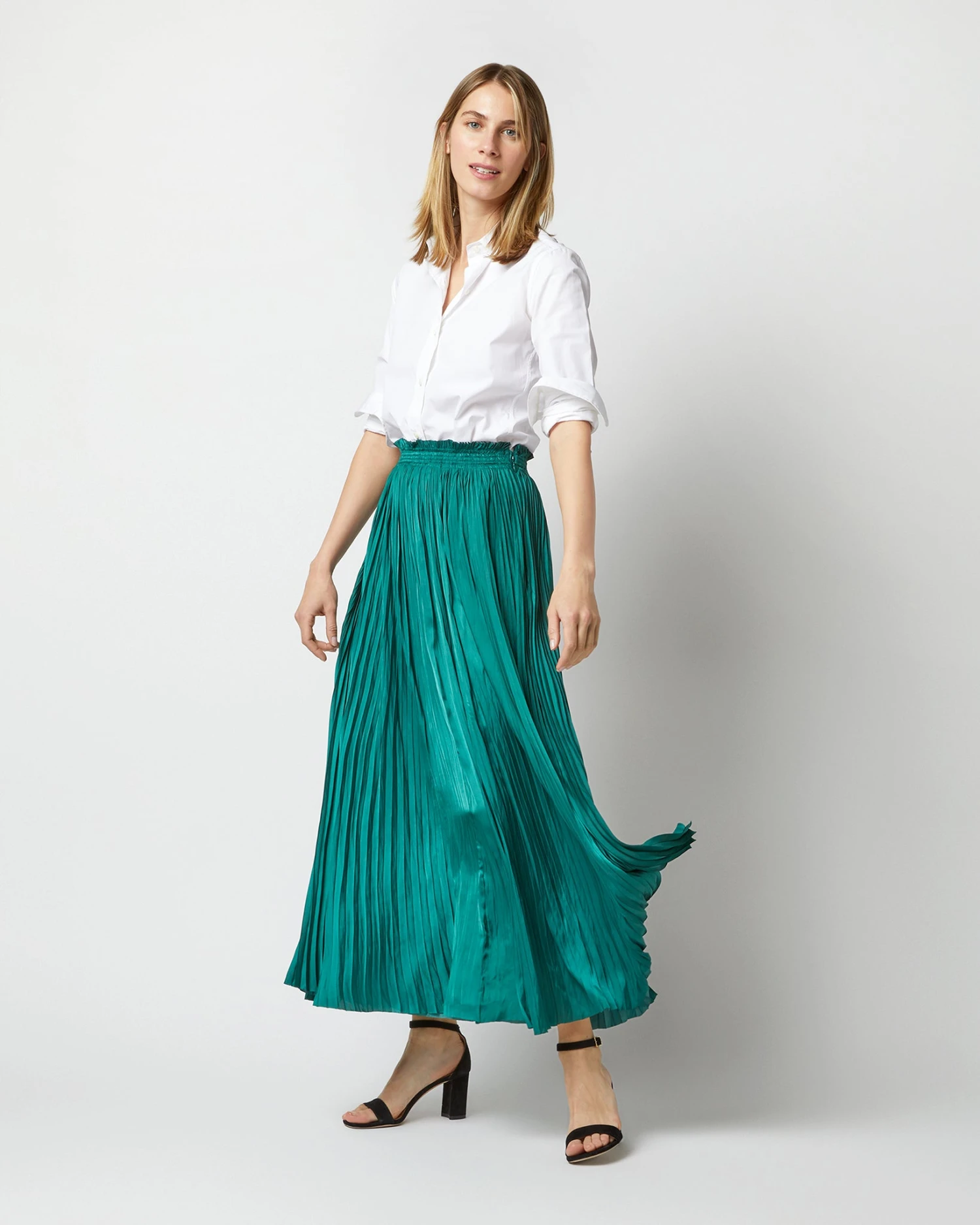ULLA JOHNSON Krista Skirt In Jadeita 4 ULLA JOHNSON Krista Skirt In Jadeita - Image 2