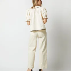 ULLA JOHNSON Ruby Top In Ivory -Chicorya Sales S72847 1165