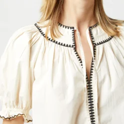 ULLA JOHNSON Ruby Top In Ivory -Chicorya Sales S72847 1223